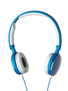 Meliconi HP Fun Cuffie Cablato A Padiglione MUSICA Blu, Bianco