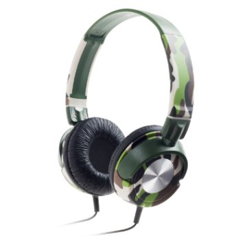 Meliconi HP Style Auricolare Cablato A Padiglione Musica e Chiamate Mimetico