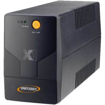 Infosec X1 EX 500 gruppo di continuità (UPS) A linea interattiva 0,5 kVA 2 presa(e) AC
