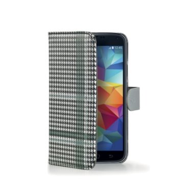 Celly PDPAGES5MBK custodia per cellulare Custodia a borsellino Grigio