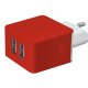 Trust Dual Smartphone Wall Charger MP3, Smartphone Rosso AC Interno 2