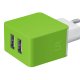 Trust Dual Smartphone Wall Charger MP3, Smartphone Verde AC Interno 2