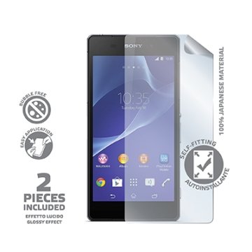 Celly SBF407 protezione per lo schermo e il retro dei telefoni cellulari Sony 2 pz