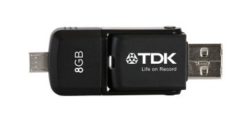TDK 2 in 1 Micro 8GB unità flash USB USB Type-A / Micro-USB 2.0 Nero