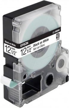 Epson Nastro fondo Standard bianco per testo Nero12/9