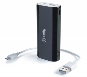 Celly PB3600B batteria portatile 3600 mAh Nero