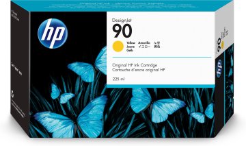 HP 90 225-ml Yellow DesignJet Ink Cartridge cartuccia d'inchiostro 1 pz Originale Giallo