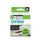 DYMO D1 - Standard Etichette - Nero su trasparente - 19mm x 7m 3