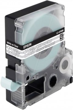 Epson Nastro trasparente per testo Bianco 12/9