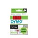 DYMO D1 - Standard Etichette - Nero su rosso - 24mm x 7m 3