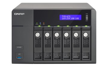 QNAP TVS-671 NAS Tower Intel® Pentium® G3250 4 GB DDR3 0 TB HDD+SSD QNAP Turbo System Nero