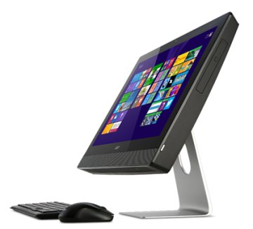 Acer Aspire Z3-615 Intel® Core™ i5 i5-4460T 58,4 cm (23") 1920 x 1080 Pixel Touch screen PC All-in-one 4 GB DDR3-SDRAM 1 TB HDD Windows 8.1 Wi-Fi 4 (802.11n) Nero, Argento