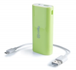 Celly PB3600G batteria portatile 3600 mAh Verde
