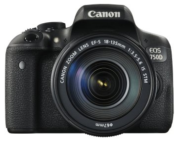 Canon EOS 750D + EF-S 18-135mm Kit fotocamere SLR 24,2 MP CMOS 6000 x 4000 Pixel Nero