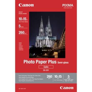 Canon carta fotografica Plus Semi-gloss SG-201 10x15 cm - 5 fogli