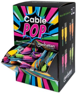 Manhattan 394178 cavo USB USB 2.0 0,5 m USB A Micro-USB B Nero