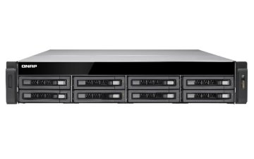 QNAP TS-EC880U-RP server NAS e di archiviazione Armadio (2U) Famiglia Intel® Xeon® E3 v3 4 GB DDR3 0 TB QNAP Turbo System Nero, Grigio
