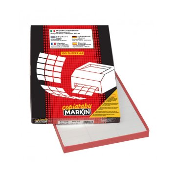 Markin X214C599A3 etichetta per stampante Bianco Etichetta per stampante autoadesiva