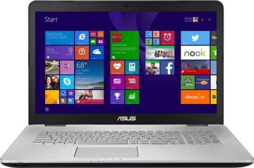 ASUS N751JX-T4023H Intel® Core™ i7 i7-4720HQ Computer portatile 43,9 cm (17.3") Full HD 16 GB DDR3L-SDRAM 2 TB HDD NVIDIA® GeForce® GTX 950M Wi-Fi 4 (802.11n) Windows 8.1 Alluminio, Grigio