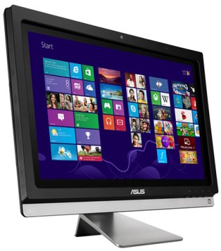 ASUS ET ET2311IUTH-BG002Q Intel® Core™ i5 i5-4460S 58,4 cm (23") 1920 x 1080 Pixel Touch screen PC All-in-one 4 GB DDR3L-SDRAM 1 TB HDD Windows 8.1 Wi-Fi 4 (802.11n) Nero, Argento