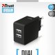 Trust Dual Smartphone Wall Charger MP3, Smartphone Nero AC Interno 6
