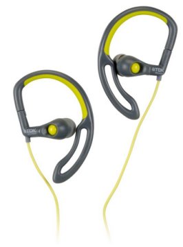TDK SB30 Cuffie Cablato A clip, In-ear Sport Nero, Giallo