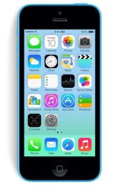 Apple iPhone 5c 10,2 cm (4") SIM singola iOS 7 4G 8 GB Blu