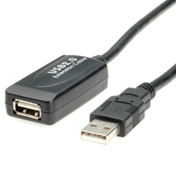 ROLINE 12.04.1091 cavo USB USB 2.0 15 m USB A Nero