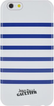 Jean Paul Gaultier JPGMARCOVIP64W custodia per cellulare 11,9 cm (4.7") Cover Blu marino, Bianco
