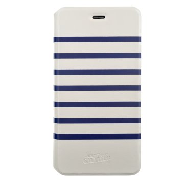 Jean Paul Gaultier JPGMARCOXIP64BN custodia per cellulare 11,9 cm (4.7") Custodia a libro Blu marino, Bianco