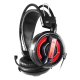E-blue EHS013RE Auricolare Cablato A Padiglione Gaming Nero, Rosso 2