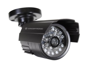 Conceptronic CFCAMOIR videocamera di sicurezza finta Nero Pallottola (forma)