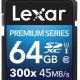 Lexar 64GB Class 10 SDXC 300x UHS-I Classe 10 3