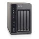 QNAP TS-451S server NAS e di archiviazione Tower Intel® Celeron® 1 GB DDR3L 0 TB QNAP Turbo System Nero 9