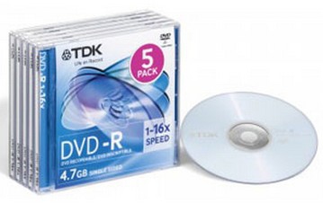 TDK DVD+R47SCED5 4,7 GB DVD+R 5 pz