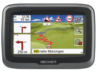 Becker Mamba.4 LMU plus navigatore Palmare/Fisso 10,9 cm (4.3") Touch screen 280 g Nero