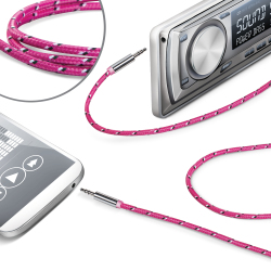 Celly LINEIN35TEXPK cavo audio 3.5mm Rosa
