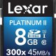 Lexar 8GB Platinum II SDHC UHS-I Classe 10 2
