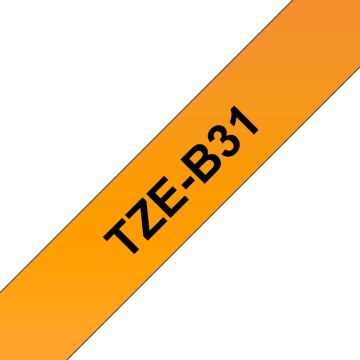 Brother TZe-B31 Nastro laminato da 12 mm – arancione fluorescente