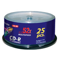 Fujifilm P10DCRCA14A CD vergine CD-R 700 MB 52x 25 pz