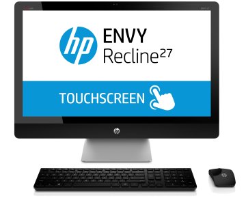 HP ENVY Recline 27-k401nl Intel® Core™ i5 i5-4460 68,6 cm (27") 1920 x 1080 Pixel Touch screen PC All-in-one 8 GB DDR3L-SDRAM 1 TB HDD NVIDIA® GeForce® 830A Windows 8.1 Argento