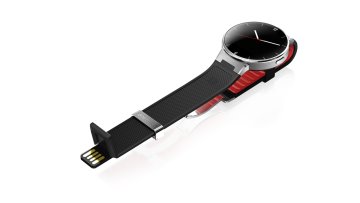 Alcatel OneTouch Watch 3,1 cm (1.22") TFT Digitale 240 x 204 Pixel Nero, Stainless steel