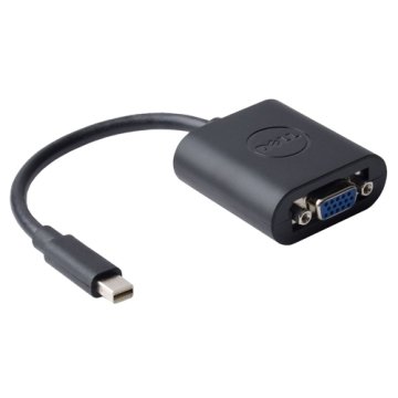 DELL 0.2m, Mini DisplayPort/VGA VGA (D-Sub) Nero