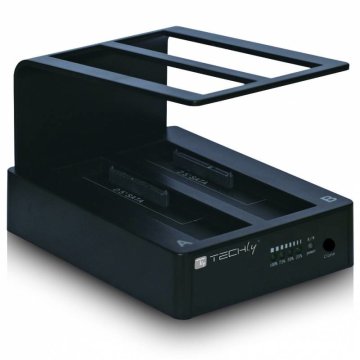 Techly Docking Station USB 3.0 Doppio Slot per HDD SATA 2.5"/3.5" (I-CASE SATA-TST42)