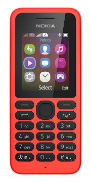 Microsoft 130 Dual SIM 4,57 cm (1.8") 68,8 g Rosso Telefono cellulare basico