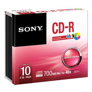 Sony CD-R 48x, 10 700 MB 10 pz