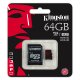 Kingston Technology microSDHC/SDXC UHS-I U3 64GB MicroSDXC Classe 3 3