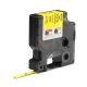 DYMO Rhino etichette industriali tubolari termoretraibili | 6 mm x 1,5 m | nero su giallo 3