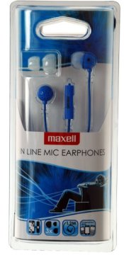 Maxell 303566.00.CN cuffia e auricolare Cablato In-ear Musica e Chiamate Blu