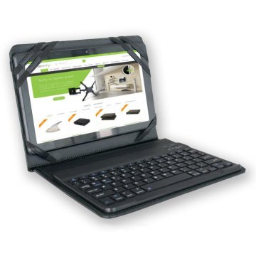Techly Custodia con Tastiera Bluetooth 3.0 Removibile per Tablet 9.7”/10.1” (ICTB1001)